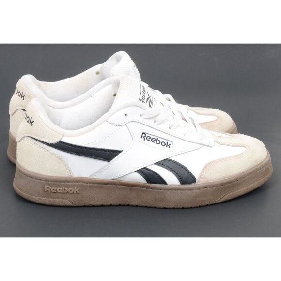 Reebok Forte Lounger Women's 9 Sneakers White Gum Suede Leather Athletic - Picture 3 of 9